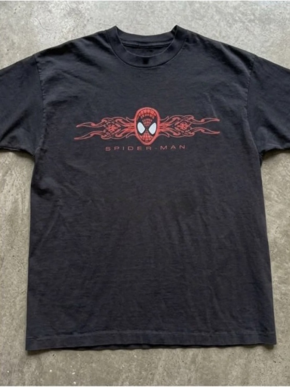 Spider-Man Black Graphic Tee - Red Print